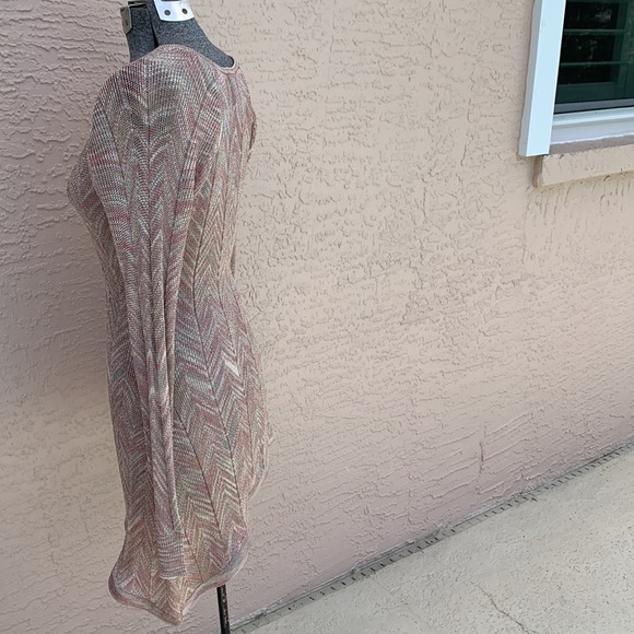 Intrigue long sleeve sweater tunic or dress with asymmetrical hem - Picture 6 of 10